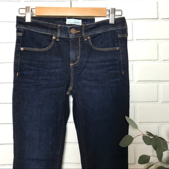 ✨HP NWT LOFT Denim Legging Jeans Vivid Dark Indigo - Picture 5 of 8